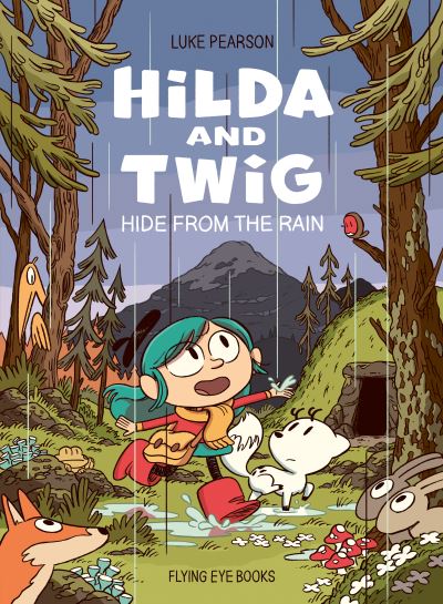 Hilda and Twig hide from the rain